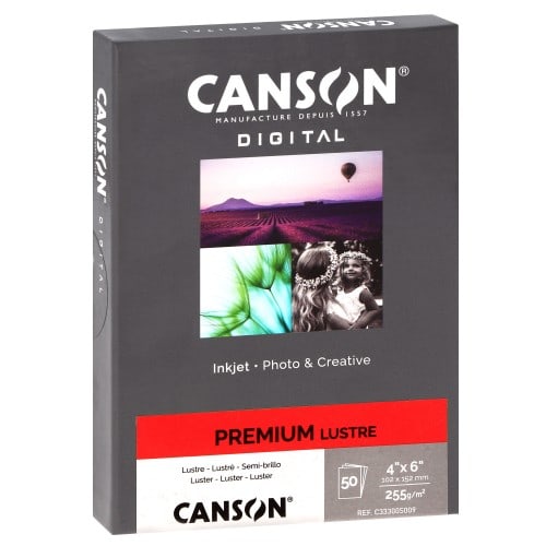 Canson Papier photo 50 pièces de 250,gr .  102× 152 mm