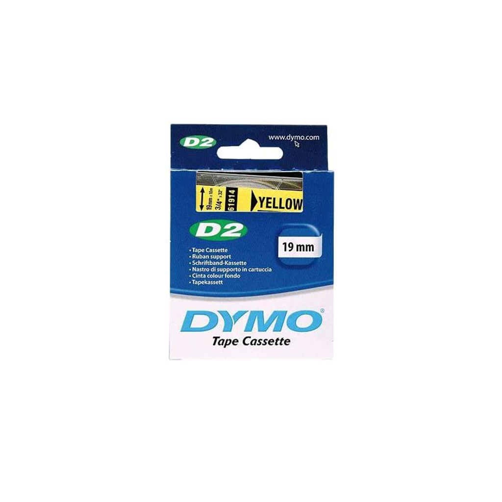DYMO D2 . 19mm jaune 