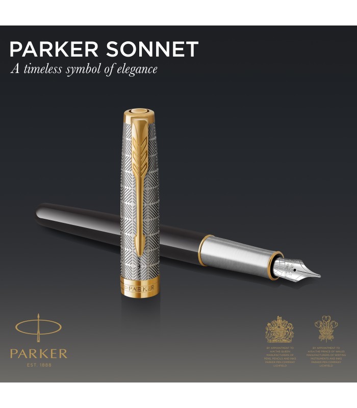 PARKER SONNET MÉTAL & BLACK PL 18k