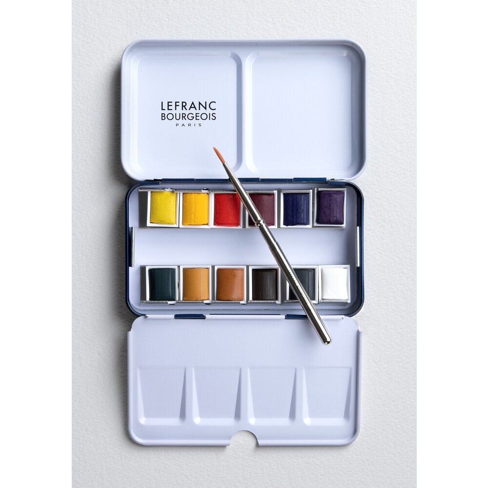 LEFRANC BOURGEOIS AQUARELLE SET POCHE 13PC