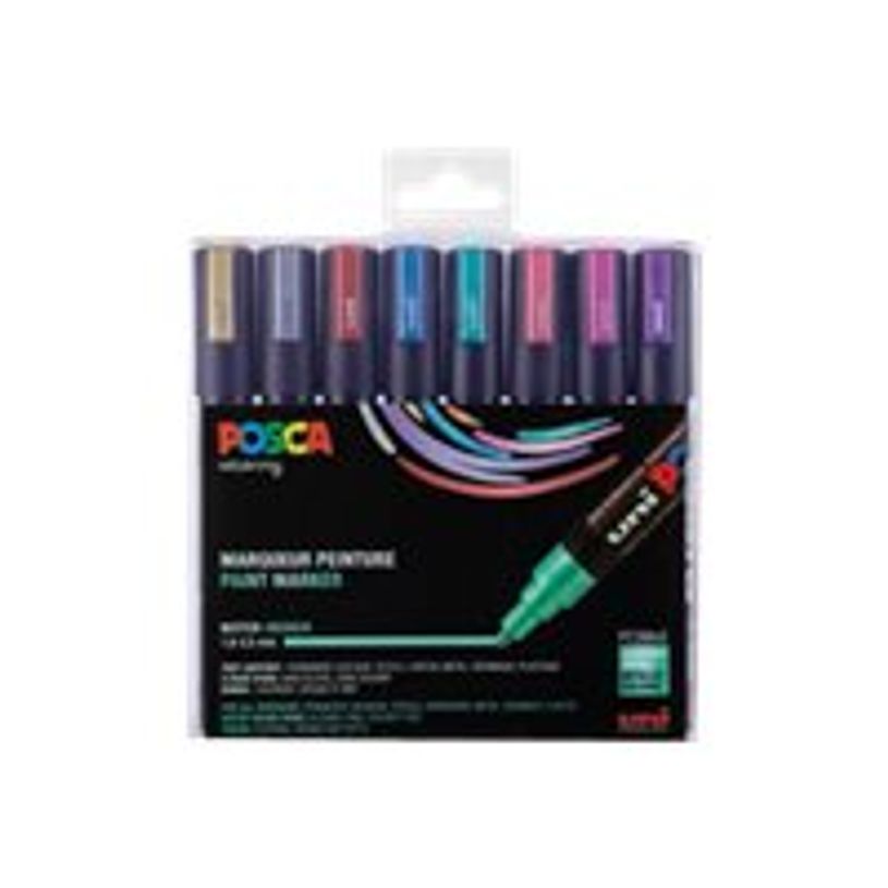 POSCA POCHETTE 5M X8 METALLIC