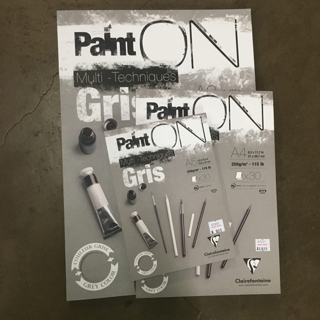 CLAIREFONTAINE PAINT ON   A3 gris