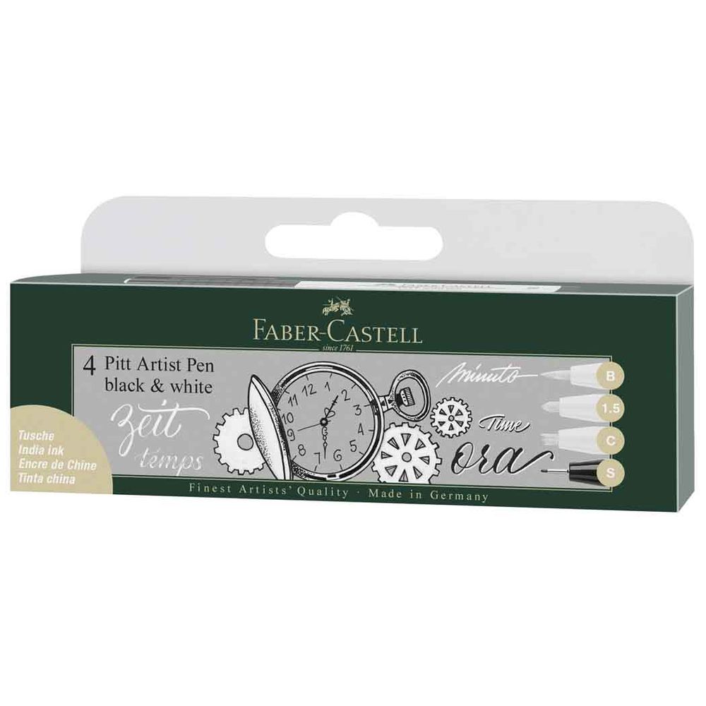 faber-castell pitt artist pens black et withe