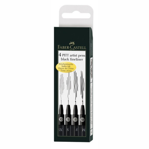 faber-castell pitt artist pen black 4