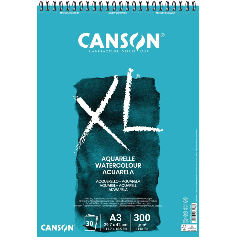 BLOC CANSON AQUARELLE XL A3