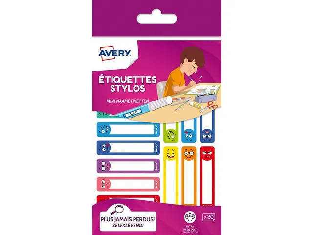 AVERY  ETIQUETTES STYLO