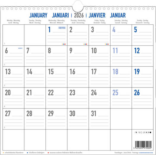 CALENDRIER MOIS/P
