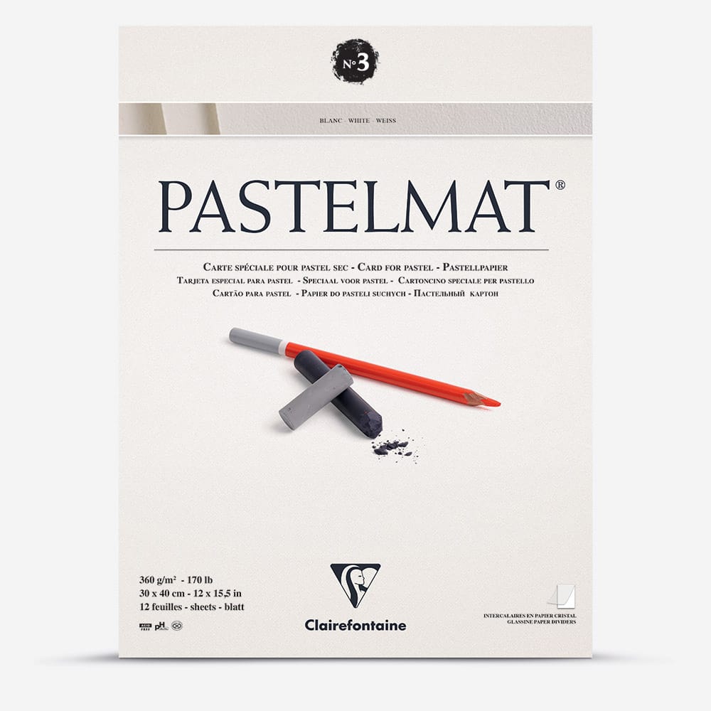 BLOC PASTELMAT A3 BLANC