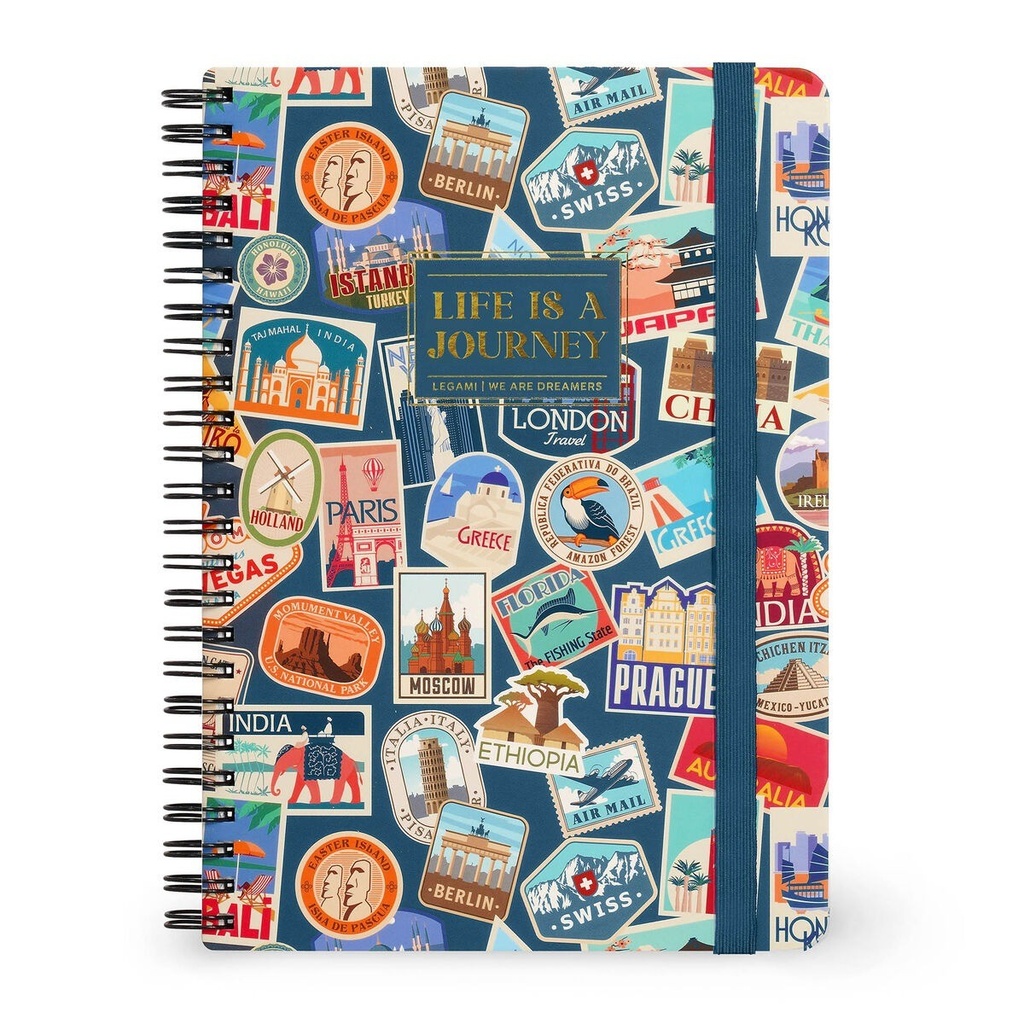 CARNET LEGAMI SPIRAL A5 (Travel)