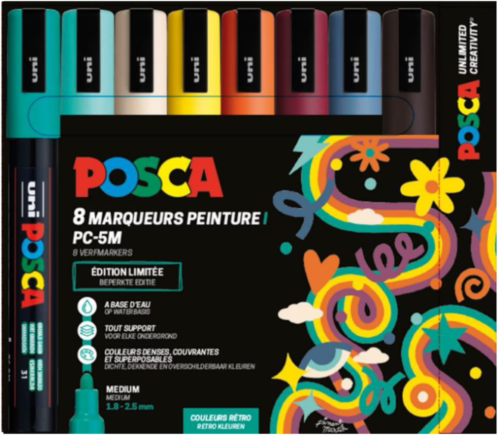 Uni posca 8 marqueur pc5