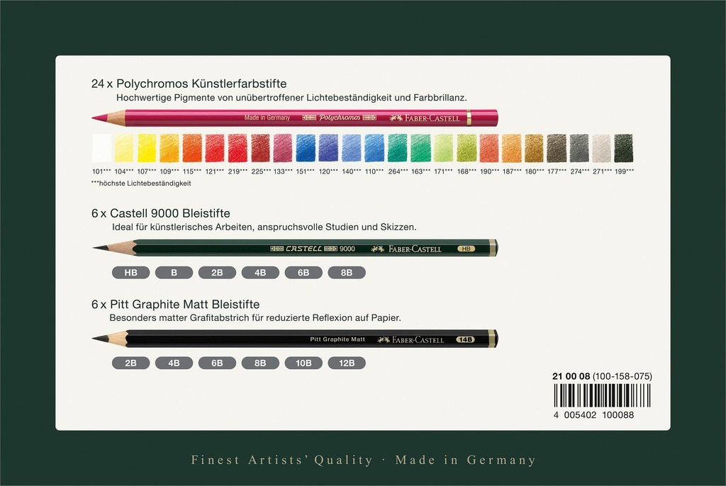 FABER CASTELL COFFRET POLYCHROMOS 72