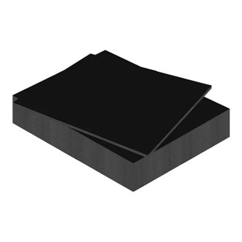CARTON MOUSSE 50x70 5mm Noir