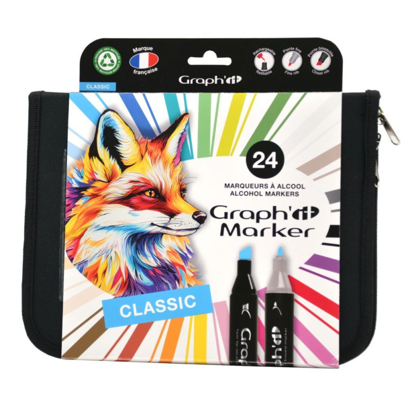 GRAPH IT CLASSIC 24 marqueur alcool