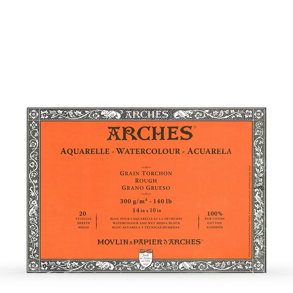 ARCHE AQUARELLE 300gr  grain torchon