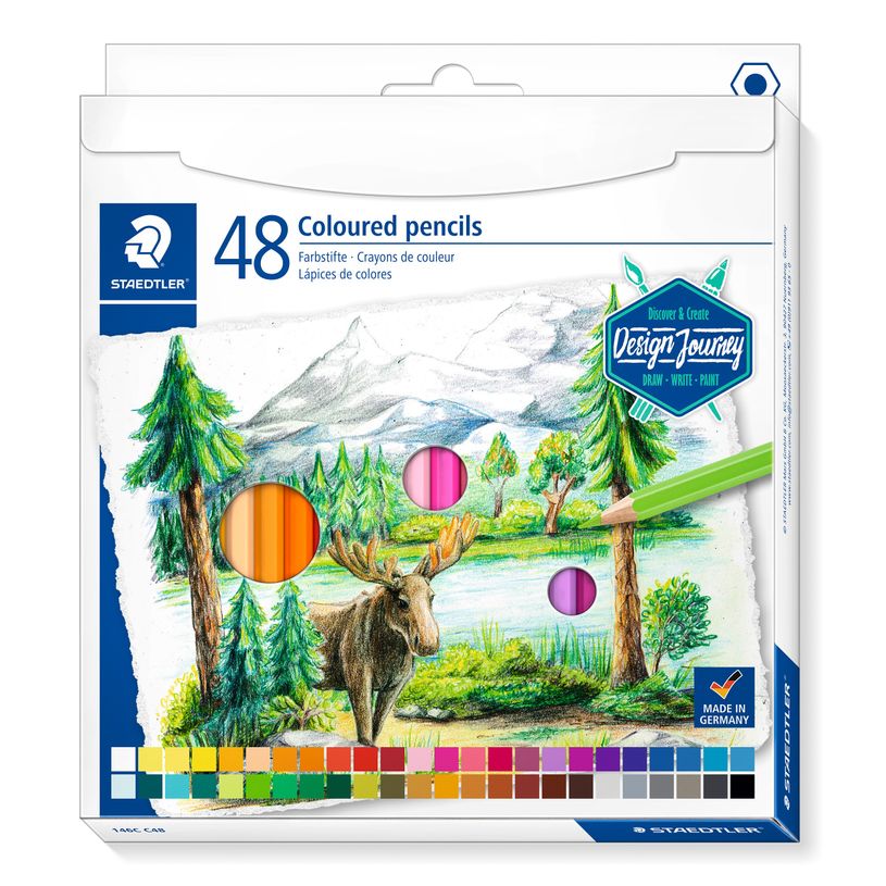 STA. coloured pencils 48