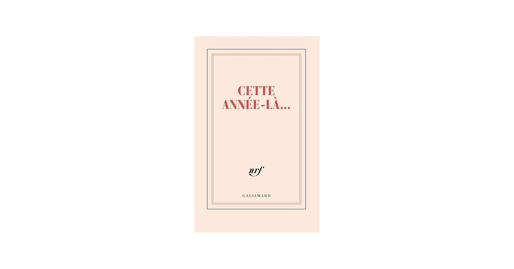 LES JOLIES PLANCHES CARNET "CETTE ANNEES LA"