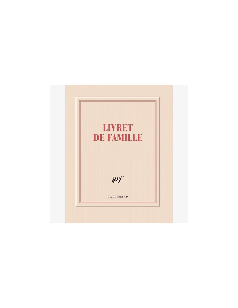 CAHIER LES JOLIES PLANCHES LIVRET DE FAMILLE