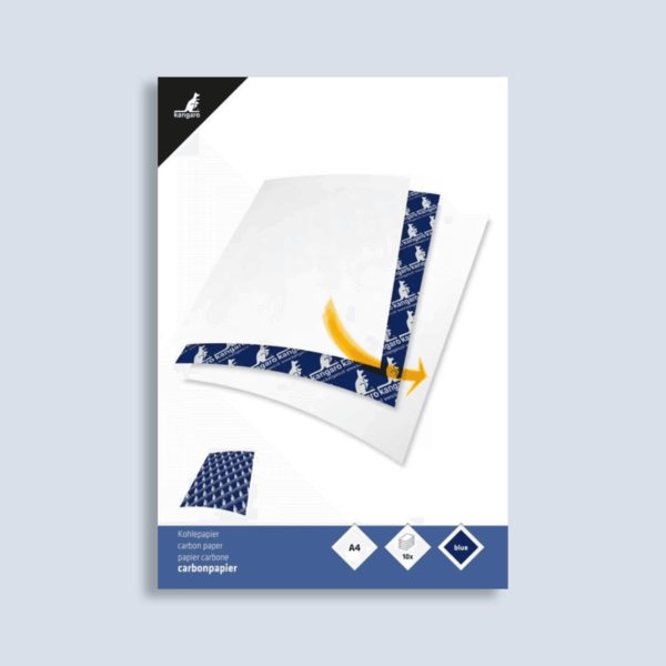 papier carbon  (bleu)