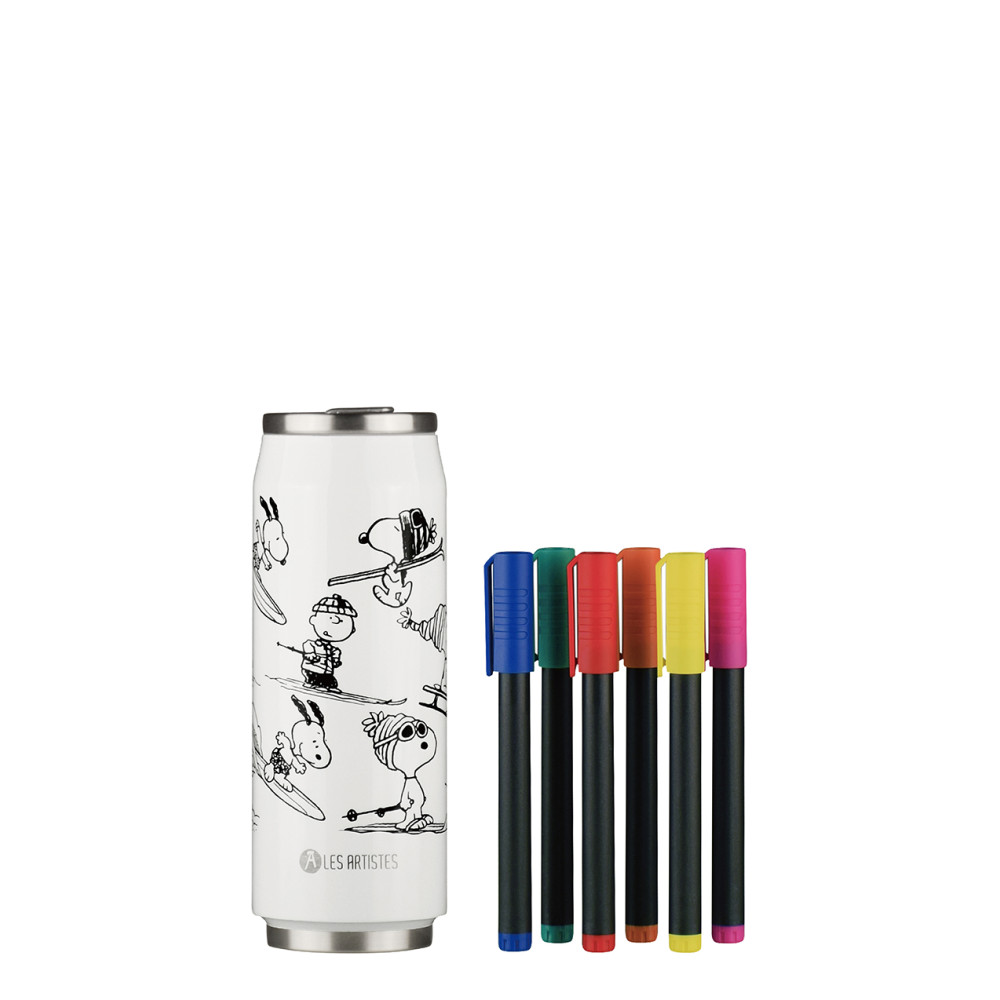 LES ARTISTES LA CANETTE ISOTHERME A COLORIER