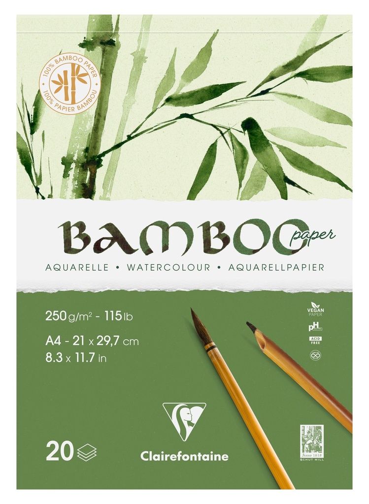 CLAIREFONTAINE BLOC DE DESSIN BAMBOO