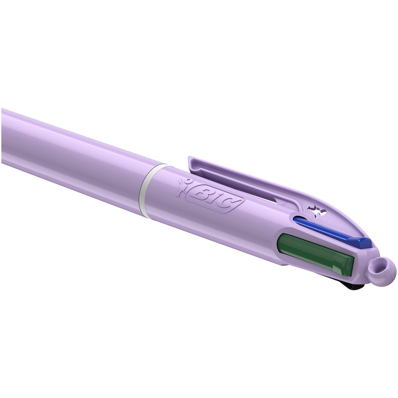 Bic 4 couleur pastel  (jaune)