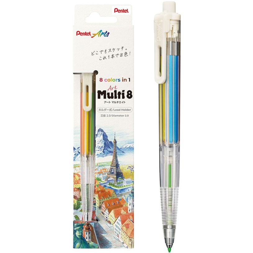 ART MULTI 8 PENCIL PENTEL