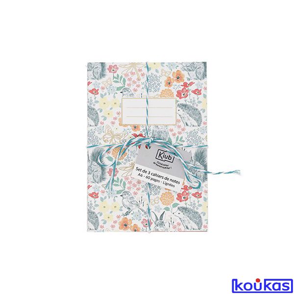 KIUB SET DE 3 carnet a6
