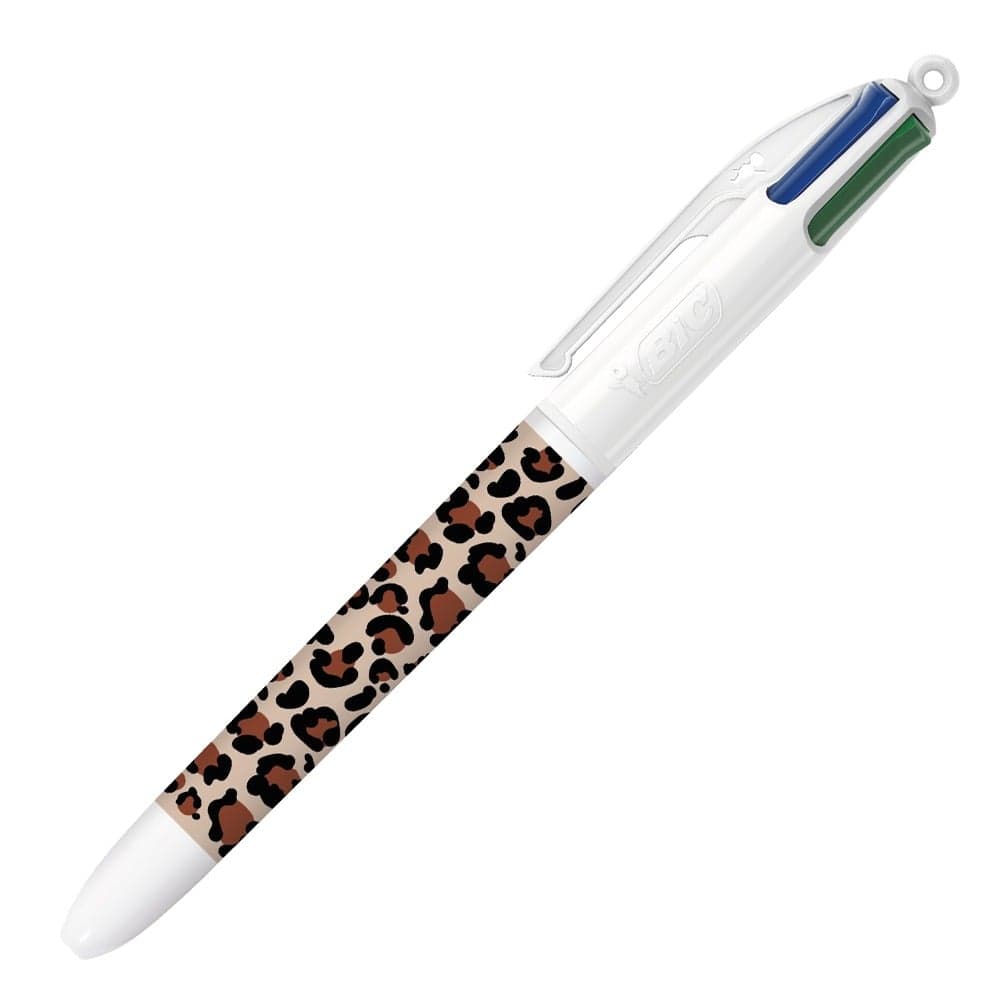 Bic 4 couleurs collection leopard (Brun)