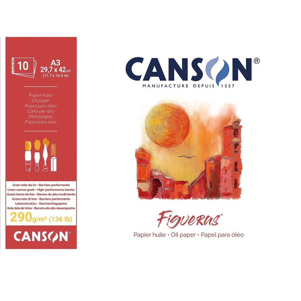 CANSON BLOC DE DESSIN FIGUERAS A3  /290 GR