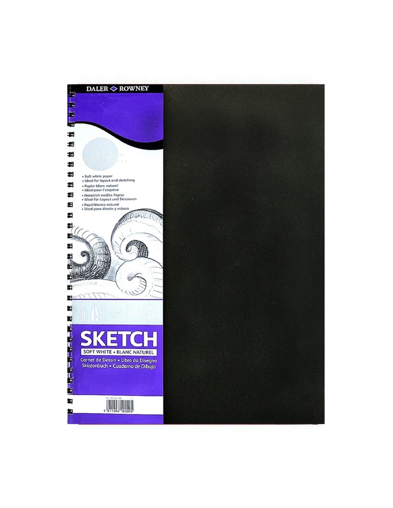 DALER ROWNEY  CARNET A4 DE DESSIN SPIRAL 100GR