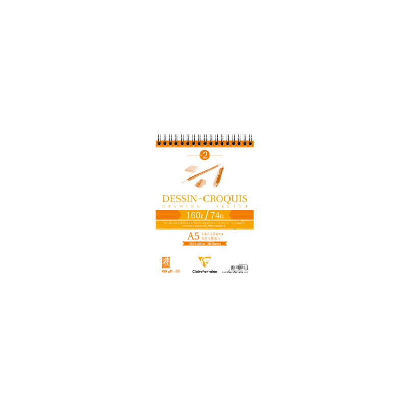 CANSON BLOC DE DESSIN GRAIN 300 GR  FIN
