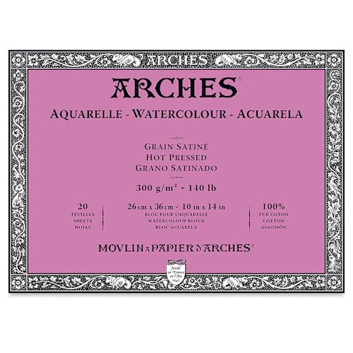 BLOC ARCHES GRAIN SATINE 300 GR 26X36