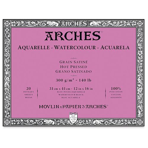 BLOC ARCHES AQUARELLE 300 GR .31X41